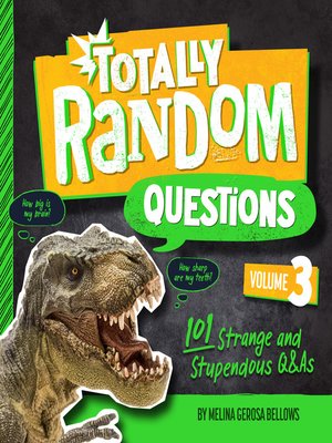 cover image of Totally Random Questions Volume 3